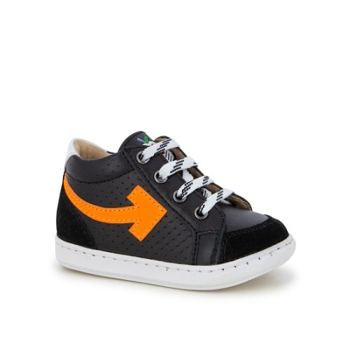 SHOOPOM / HIVER 2021 / BOUBA ARROW / NAPPA/RUBBER + CAOUTCHOUC / BLACK/ORANGE/WHITE