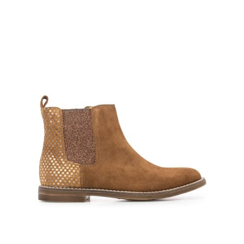 ADOLIE / HIVER 2021 / GINZA JODPUR / VELOURS/STARS + CAOUTCHOUC / TAN/BRONZE