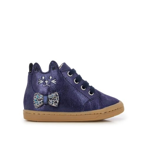 SHOOPOM / HIVER 2021 / KIKKI WOU / DUST/MINI LEO + CAOUTCHOUC / NAVY/SILVER
