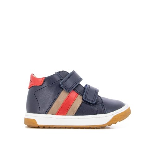 SHOOPOM / HIVER 2021 / OOPS SCRATCHIC / REGATTA/NUBUCK + CAOUTCHOUC / NAVY/TAUPE/RED