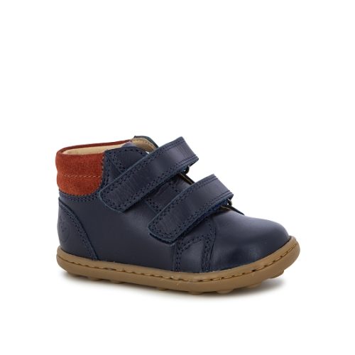 SHOOPOM / HIVER 2021 / TIP SCRATCH / REGATTA/VELOURS + CAOUTCHOUC / NAVY/RUST