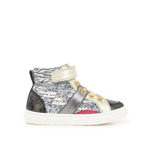 SHOOPOM / HIVER 2021 / WILL GIRL / GLOSS PAINT/LAM + CAOUTCHOUC / ICE/PLATINE MULTI